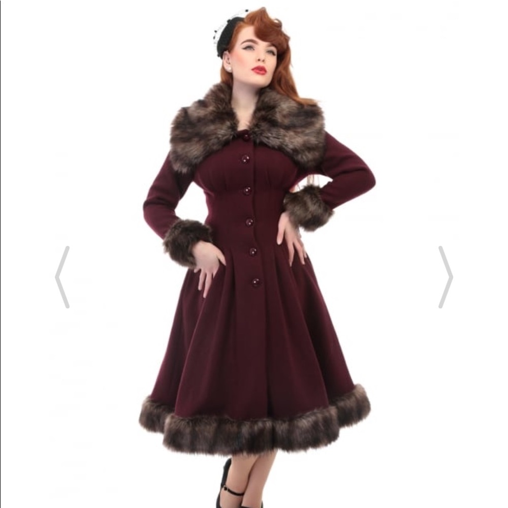 GORGEOUS Collectif Vintage Pearl Coat Sienna NWT